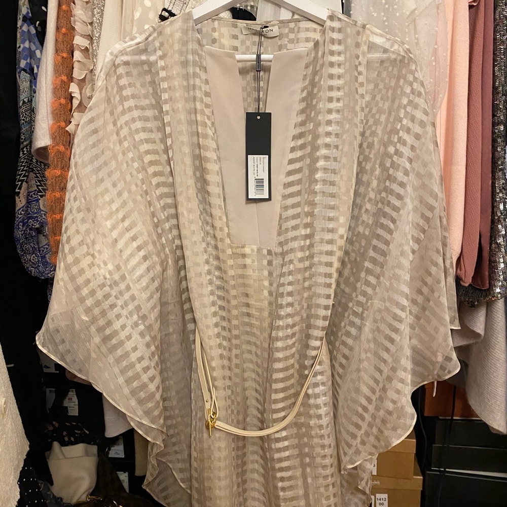 Halston Heritage Cape Dress - Picture 5 of 7